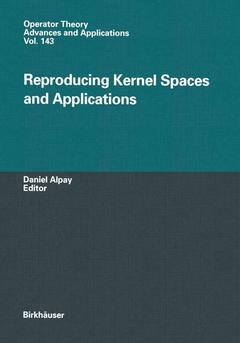 Couverture de l’ouvrage Reproducing Kernel Spaces and Applications