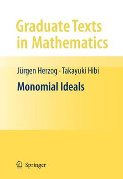 Cover of the book Monomial Ideals