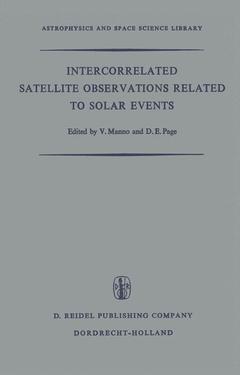 Couverture de l’ouvrage Intercorrelated Satellite Observations Related to Solar Events