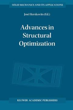 Couverture de l’ouvrage Advances in Structural Optimization