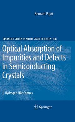 Couverture de l’ouvrage Optical Absorption of Impurities and Defects in Semiconducting Crystals