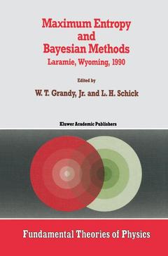 Couverture de l’ouvrage Maximum Entropy and Bayesian Methods