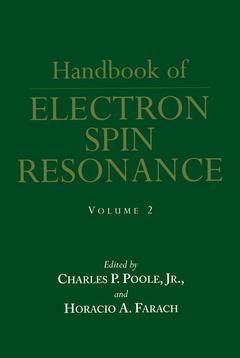 Couverture de l’ouvrage Handbook of Electron Spin Resonance