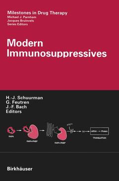 Couverture de l’ouvrage Modern Immunosuppressives