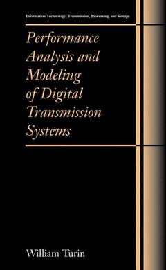Couverture de l’ouvrage Performance Analysis and Modeling of Digital Transmission Systems