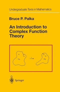 Couverture de l’ouvrage An Introduction to Complex Function Theory