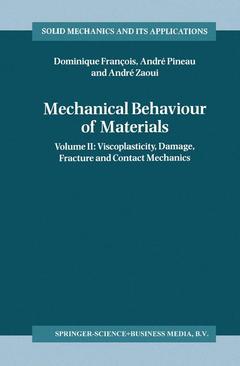Couverture de l’ouvrage Mechanical Behaviour of Materials