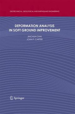 Couverture de l’ouvrage Deformation Analysis in Soft Ground Improvement