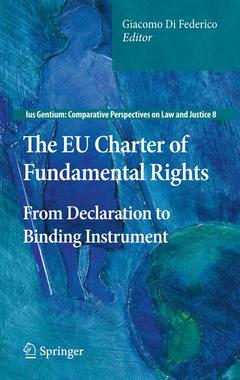 Couverture de l’ouvrage The EU Charter of Fundamental Rights