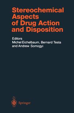 Couverture de l’ouvrage Stereochemical Aspects of Drug Action and Disposition