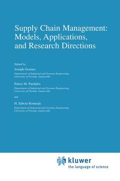 Couverture de l’ouvrage Supply Chain Management: Models, Applications, and Research Directions