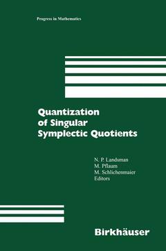 Couverture de l’ouvrage Quantization of Singular Symplectic Quotients