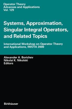 Cover of the book Systems, Approximation, Singular Integral Operators, and Related Topics