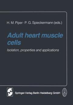 Couverture de l’ouvrage Adult heart muscle cells