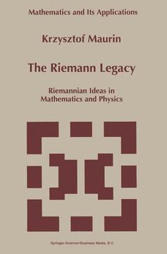 Couverture de l’ouvrage The Riemann Legacy