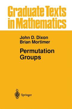 Couverture de l’ouvrage Permutation Groups