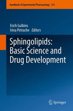 Couverture de l’ouvrage Sphingolipids: Basic Science and Drug Development
