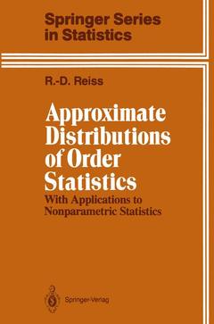 Couverture de l’ouvrage Approximate Distributions of Order Statistics
