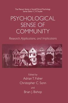Cover of the book Psychological Sense of Community