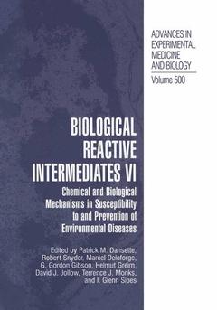 Couverture de l’ouvrage Biological Reactive Intermediates Vi