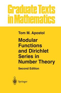 Couverture de l’ouvrage Modular Functions and Dirichlet Series in Number Theory