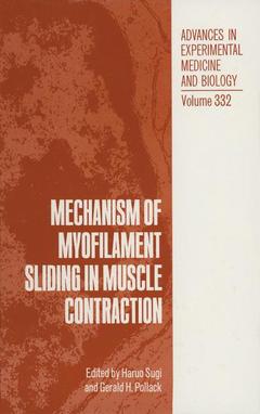 Couverture de l’ouvrage Mechanism of Myofilament Sliding in Muscle Contraction