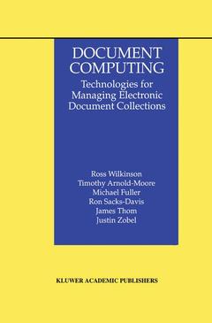 Couverture de l’ouvrage Document Computing