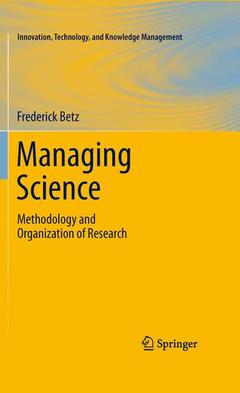 Couverture de l’ouvrage Managing Science