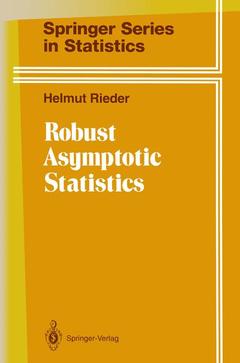 Couverture de l’ouvrage Robust Asymptotic Statistics