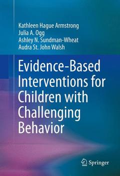 Couverture de l’ouvrage Evidence-Based Interventions for Children with Challenging Behavior