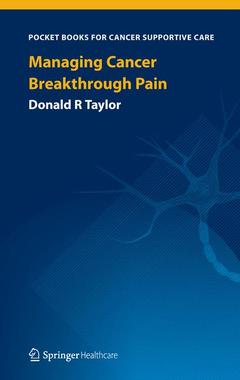 Couverture de l’ouvrage Managing Cancer Breakthrough Pain