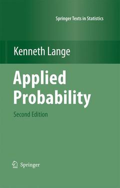 Couverture de l’ouvrage Applied Probability
