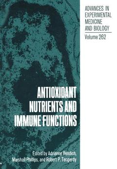 Couverture de l’ouvrage Antioxidant Nutrients and Immune Functions
