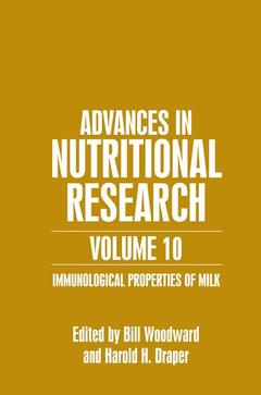 Couverture de l’ouvrage Advances in Nutritional Research Volume 10