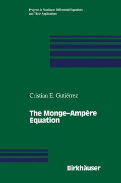 Couverture de l’ouvrage The Monge—Ampère Equation