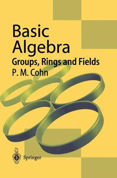 Couverture de l’ouvrage Basic Algebra