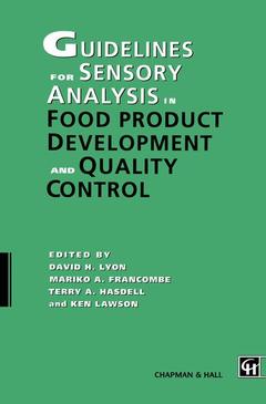 Couverture de l’ouvrage Guidelines for Sensory Analysis in Food Product Development and Quality Control