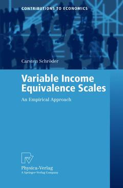 Couverture de l’ouvrage Variable Income Equivalence Scales