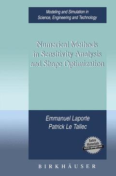 Couverture de l’ouvrage Numerical Methods in Sensitivity Analysis and Shape Optimization