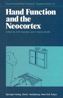 Couverture de l’ouvrage Hand Function and the Neocortex