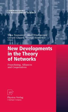 Cover of the book New Developments in the Theory of Networks