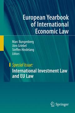 Couverture de l’ouvrage International Investment Law and EU Law