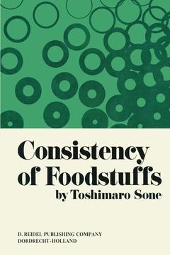 Couverture de l’ouvrage Consistency of Foodstuffs