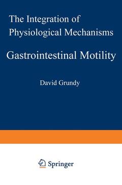Couverture de l’ouvrage Gastrointestinal Motility