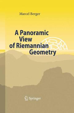 Couverture de l’ouvrage A Panoramic View of Riemannian Geometry