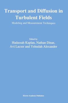 Couverture de l’ouvrage Transport and Diffusion in Turbulent Fields