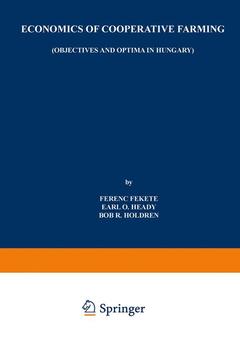 Cover of the book Economics of Cooperative Farming