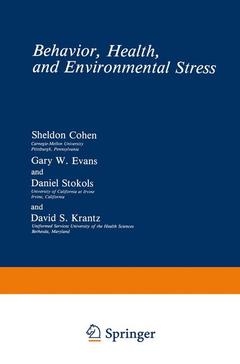 Couverture de l’ouvrage Behavior, Health, and Environmental Stress