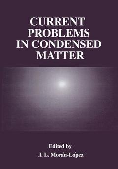 Couverture de l’ouvrage Current Problems in Condensed Matter