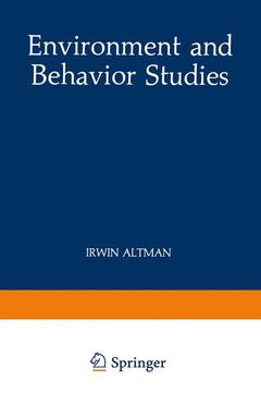 Couverture de l’ouvrage Environment and Behavior Studies